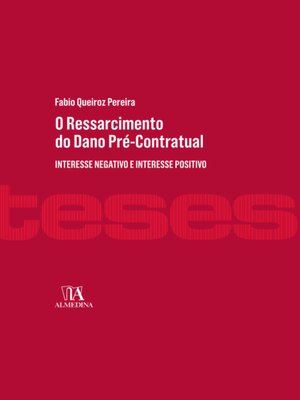 cover image of O Ressarcimento do Dano Pré-contratual